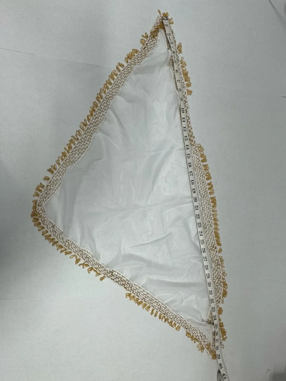Egyptian Belly Dance Hip Scarf With Gold Bead Trimming - 39